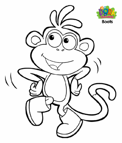 Printable Coloring Pages on Dora The Explorer Printable Coloring Pages Sheets Free     Birthday
