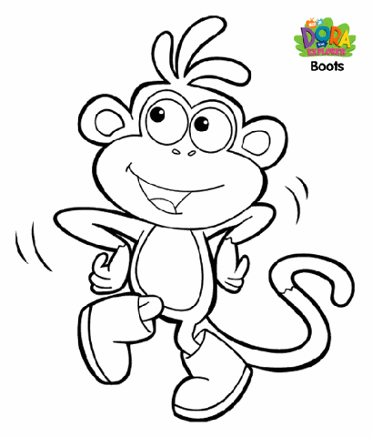 Elmo Coloring Pages on Dora The Explorer Printable Coloring Pages Sheets Free     Birthday