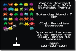 80s party invitations template free