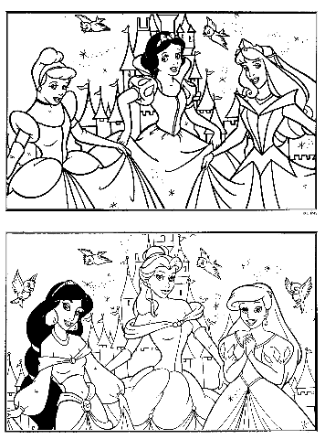 coloring pages princess