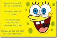 spongebob squarepants birthday party invitations