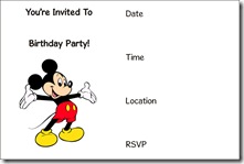 mickey mouse free printable invitation