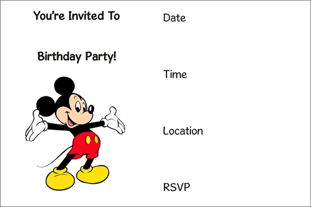 Free Birthday Party Invitation Pdf