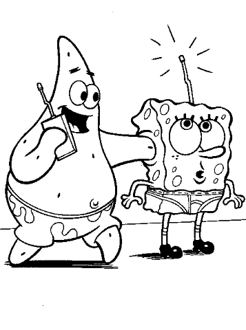 Spongebob Coloring Sheets on Spongebob Coloring Sheets Archives    Birthday Party Invitations Fast