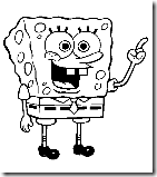 spongebob squarepants coloring page sheet