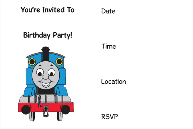 Featured image of post Thomas The Train Birthday Invitations Template Free