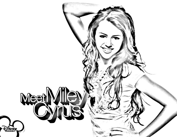 kids coloring pages hannah montana