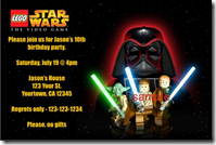 star wars invitations