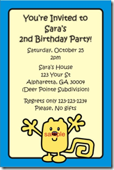 wubbzy birthday party invitations