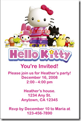 13th Birthday Party Invitations on Hello Kitty Invitations Archives    Birthday Party Invitations