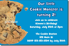cookie monster invitation