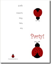 free printable ladybug invitations