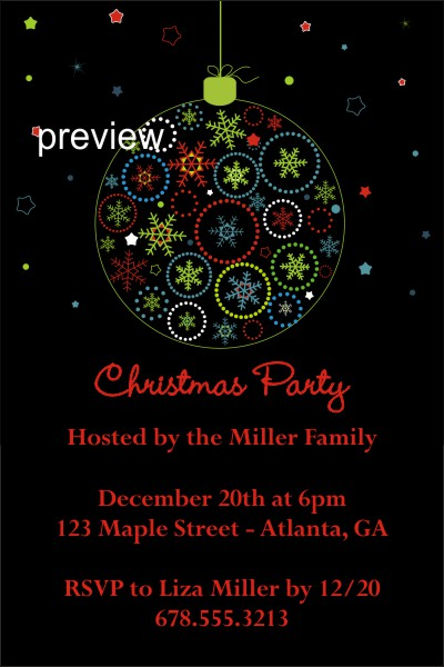 work holiday party invitation template