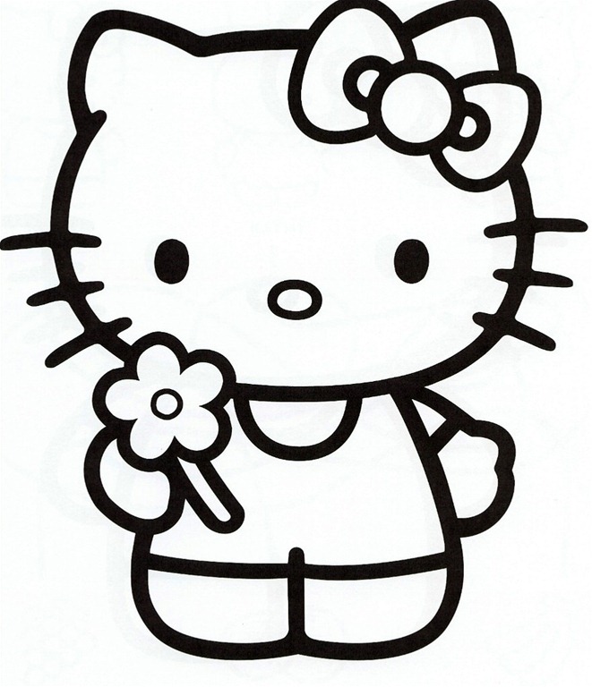 10 Black and White Hello Kitty Coloring Pages to Print: Unleash Your Creativity