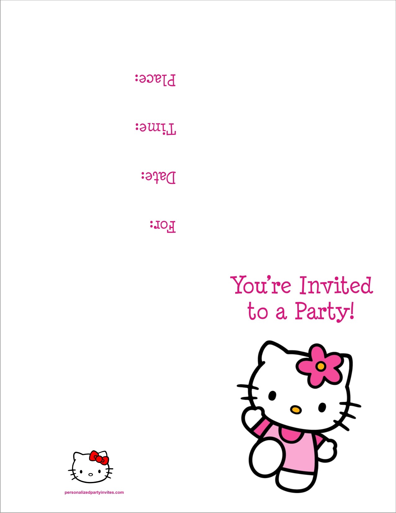 hello kitty birthday images to print