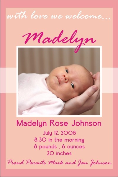 new born baby welcome party invitation