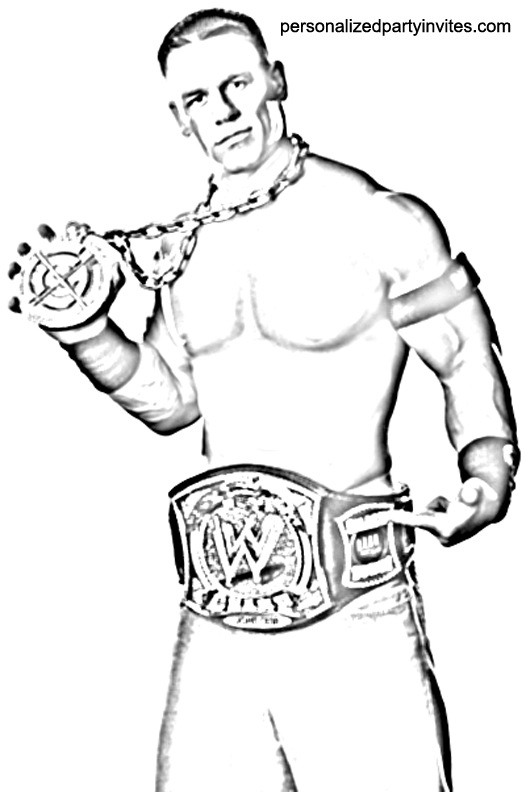 Wrestler Coloring Pages To Print 7